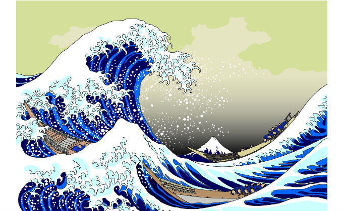 富士山が描かれた有名な絵画